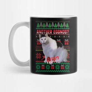 Huh Cat Ugly Xmas Sweater Mug